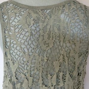 Planet Moda Open Crochet  SWIM COVERUP,  Lace Mesh Layering Sleeveless Dresses 4